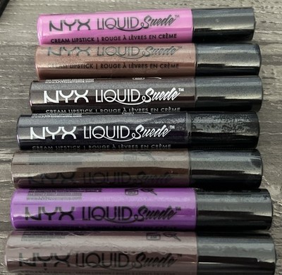 NYX Liquid Suede Cream Lipstick Lot of 7 NEW Sealed Discontinued Shades