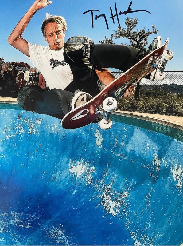 Tony Hawk signed 8x10 with COA