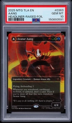 Avatar Aang (Raised Foil) Avatar: The Last Airbender Foil for sale