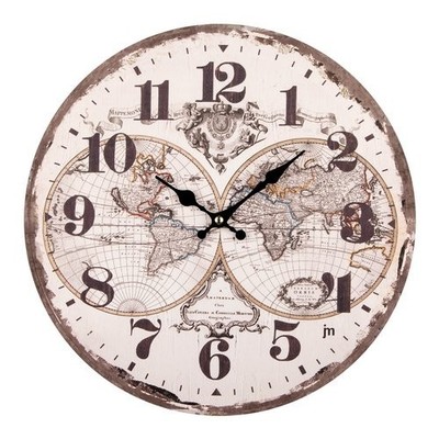 Lowell Wall Clock Justaminute Multicolor Hemisphere