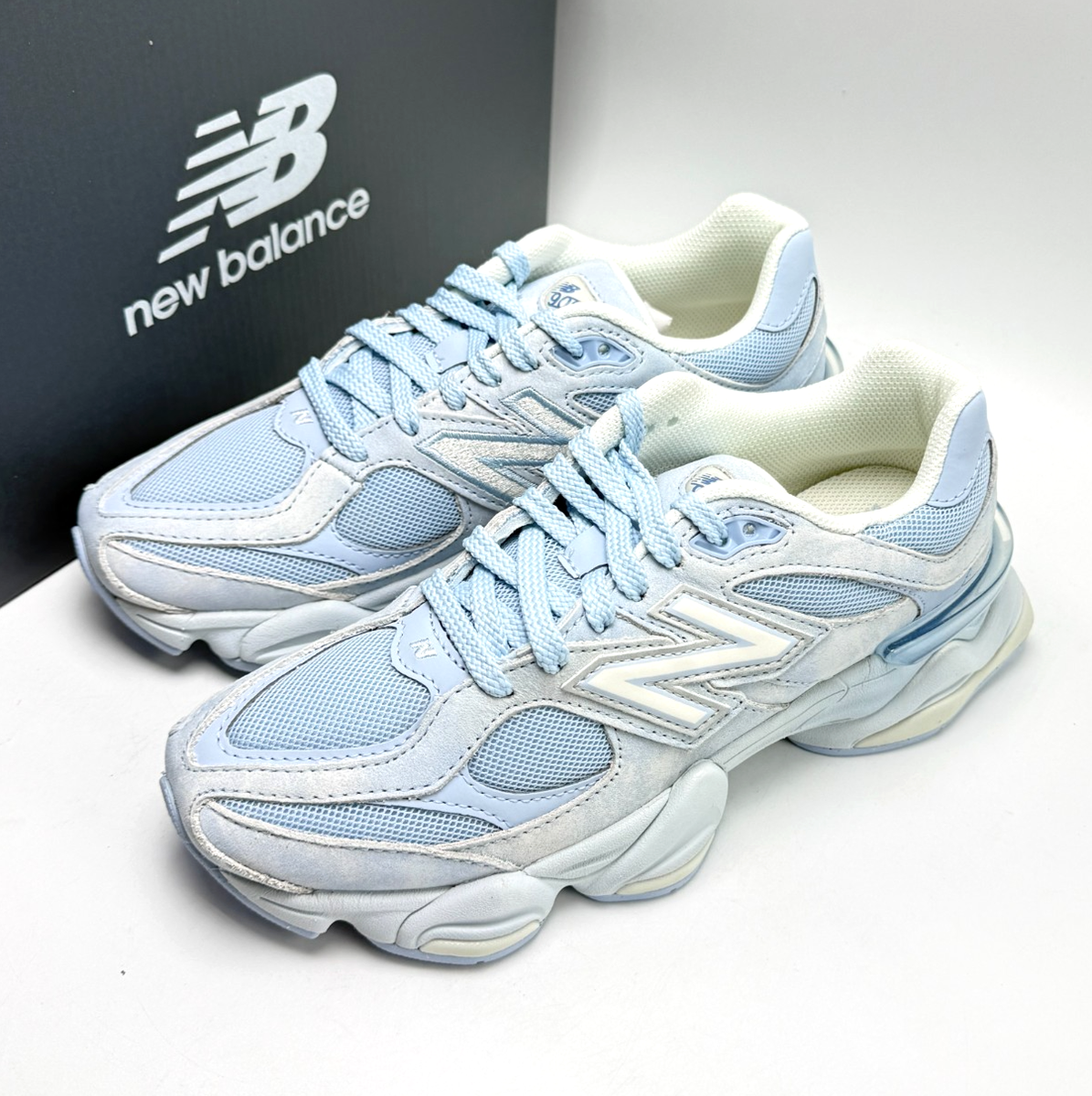 New Balance 9060 Sea Salt Oxford Blue Men's Shoe U90607KM sz 6-8