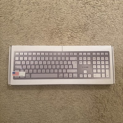 NEW SEALED - Cherry KC 6000C Wired Slim Mac Keyboard - Silver/White US