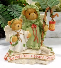 Cherished Teddies Beverly and Lila "We Wish Merry Christmas Angel" 104145 Mint