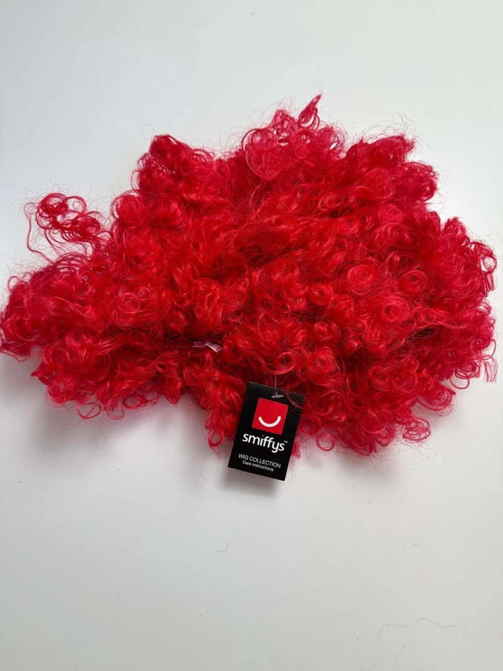 Smiffys Verrückter Clown Perücke Rot – Halloween & Karneval Accessoire - Bild 2 von 2