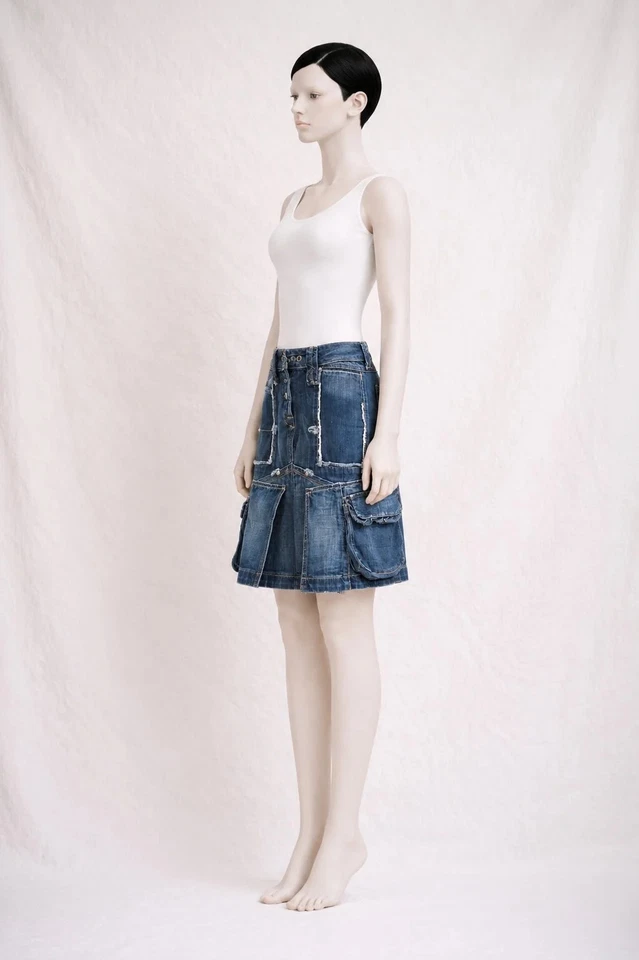 Authentique jupe en jeans Marithé + François Girbaud vintage - Photo 3/4