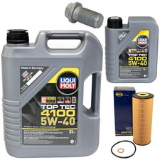 Motor&ouml;l Set 5W-40 6 Liter + &Ouml;lfilter SH 414 P + Schraube f&uuml;r Mercedes C-Klasse 