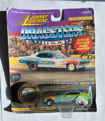 1995 Johnny Lightning Dragsters USA Al Bergler's '71 Motown Shaker Diecast Car
