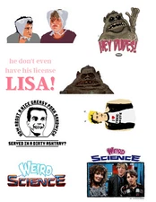 Weird Science 80's Movies Sticker Pack