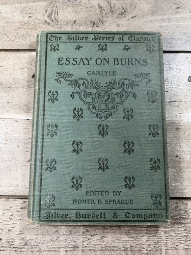 1898 Antique Literary Criticism Book "Carlyle's Essay on Burns" - Picture 1 of 11