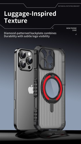 Funda híbrida a prueba de golpes con soporte magnético giratorio de 360 grados para cubierta de iPhone nueva - Imagen 9 de 21