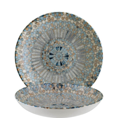 Bonna Luca Mosaic Bloom Suppenteller 23 cm Pastateller Speiseteller Teller