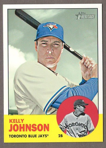 KELLY JOHNSON 2012 Topps Heritage #H663 From High Number Factory Set Blue Jays