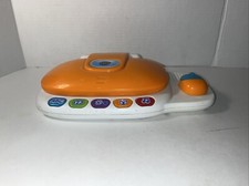 Vtech Tote And Go Laptop Preschool Learning System Orange/White Tested 