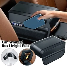 Black Car Center Console Armrest Box Cushion Cover Pad Mat Protector Accessories