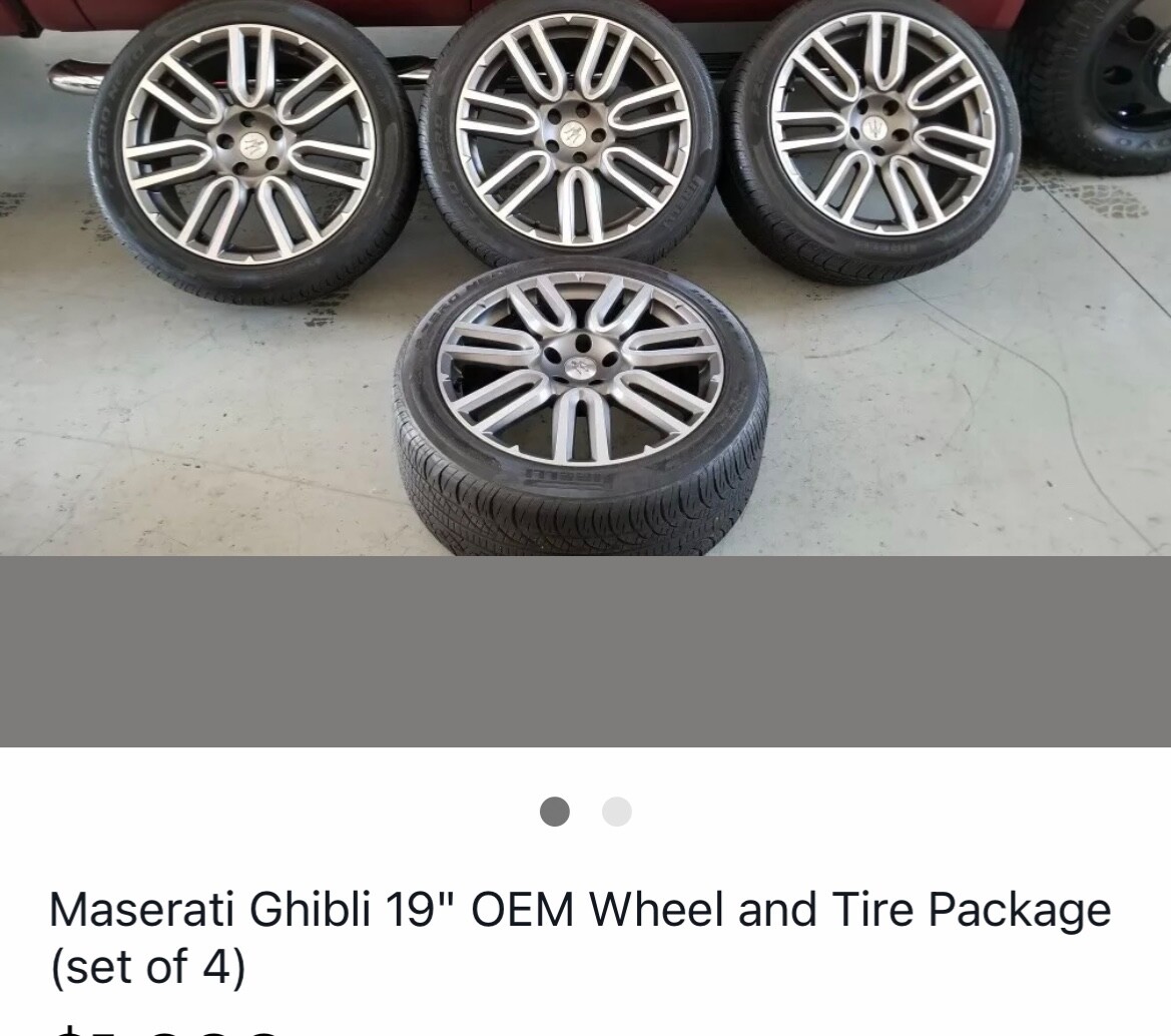 Maserati 19" OEM Rims & Perilli Tires (set of 4) in very good condition!!