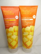 DESERT ESSENCE ISLAND MANGO SHAMPOO & CONDITIONER ENRICHING 8 OZ NWOB SET OF 2