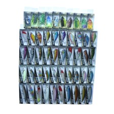 50pcs Fishing Lures Hooks Crankbait Minnow Popper VIB Frog Bass