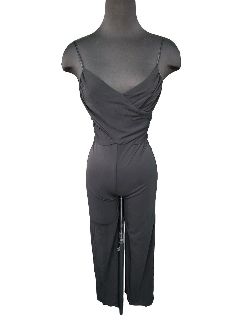 BCBG MaxAzria Jumpsuit Black Romper Sleeveless Womens Size XS