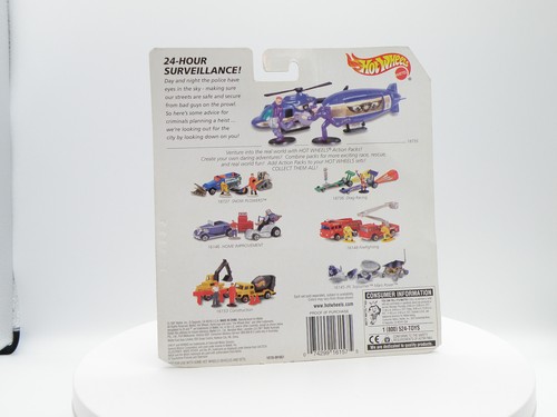 VTG 1997 Hot Wheels Action Pack SKY SEARCH 18735 Twin Towers Chopper Blimp NEW - Picture 6 of 15