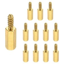 12pcs M3 Male to Female Hex Standoffs Spacers Pillars M3 11 6mm Brass Motherb...