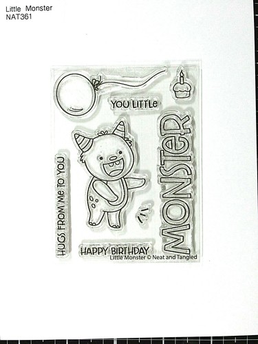 Neat &Tangled Little Monster Stamp and Nice and Neat Die Sets, Retired - Picture 2 of 5
