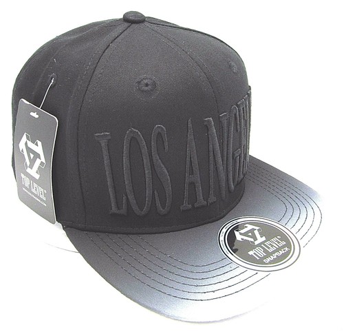 LOS ANGELES City Snapback Cap Hat LA California Adjustable OSFM 100% Cotton NWT - Picture 2 of 7