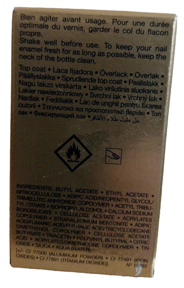 Esmalte de uñas dorado DIOR Diorific Vernis Top Coat esmalte brillante 001 Bouton D'ior Foto 3 de 4