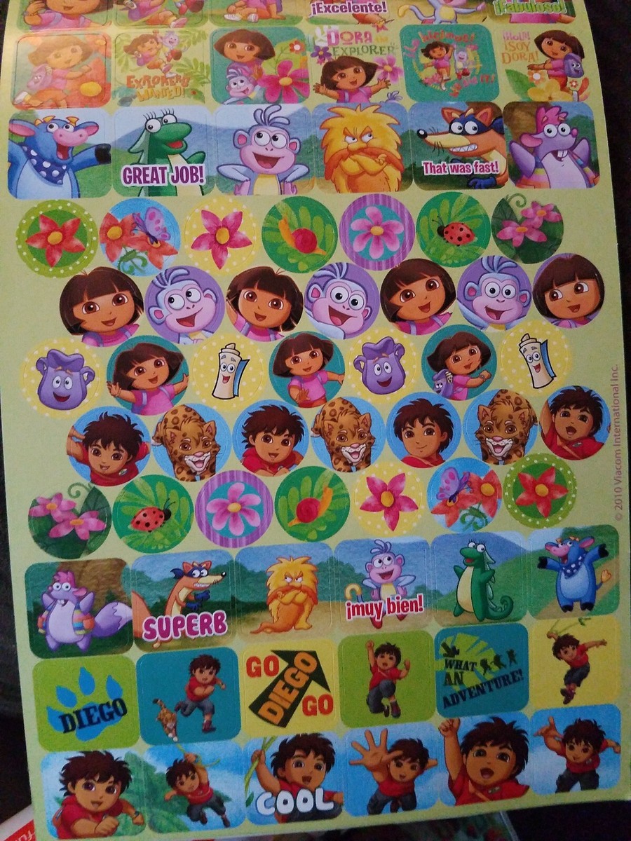 dora♡ Dora The Explorer Stickerland 276 Stickers Pad Ages 3 and up
