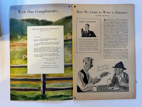 Original Vtg- Lum And Abner's 1936 Family Almanac and Helpful Hints-Humor - Picture 8 of 9