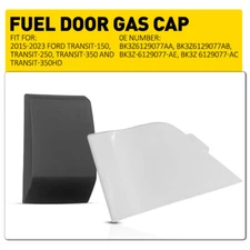 For 2015-19 Ford Transit Fuel Door Gas Cap Lid Hatch White Cover & Moulding Trim