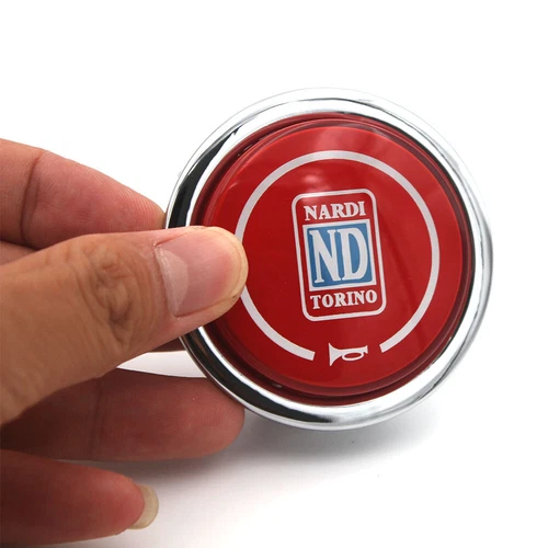 Nardi Red Italy Torino Steering Wheel Horn Button Classic Single Universal - Picture 4 of 6