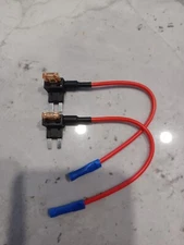 Two new 12V Car Add-A-Circuit Fuse Tap Adapter Mini ATM APM Blade Fuse Holder