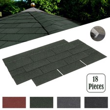18pcs 3-Tab Asphalt Shingle Tiles Self Adhesive Felt Roofing Shingles Roof