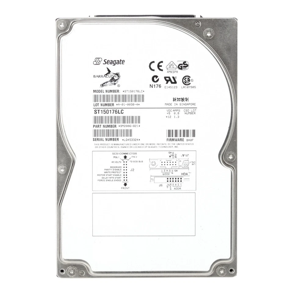 Hard Drive Seagate barracuda ST150176LC 50GB 7.2K 1MB SCSI 3.5'' - Image 3 of 3