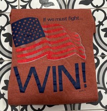 VTG USA American Flag Sweatshirt 1990s Pullover Jumper Crewneck Sweatshirt