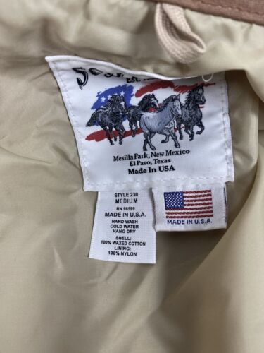 Giacca da cowboy vintage Schaefer Outfitters cotone cerato rangewax drifter cappotto M - Foto 10 di 13