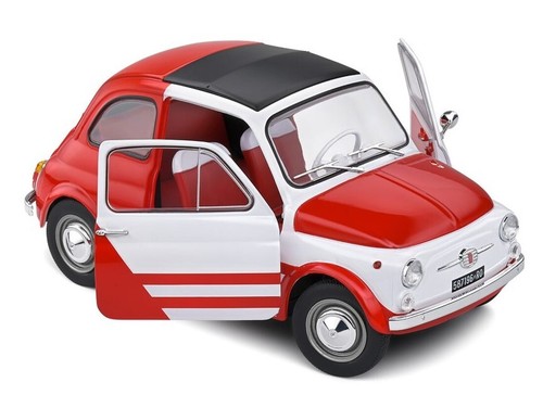 ,SOLIDO, FIAT 500 Turbina Tribute 1965 Rojo y blanco, 1/18, SOL1801408 - Imagen 2 de 7