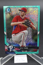 2018 Bowman KYLE YOUNG Chrome Prospect Aqua Shimmer Refractor /125 BCP129