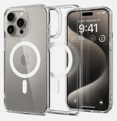 Clear Case Slim Plating Mag Safe Cover For Apple iPhone 14 13 12 Pro Max
