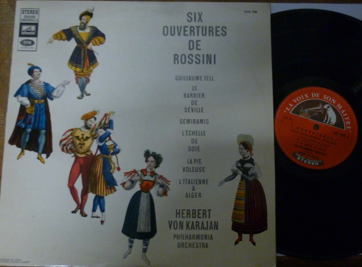 帯付きRossini Overtures Karajan LP レコード KARAJAN / ROSSINI six overtures / VSM CVC 798 | eBay