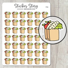 Groceries Planner Stickers