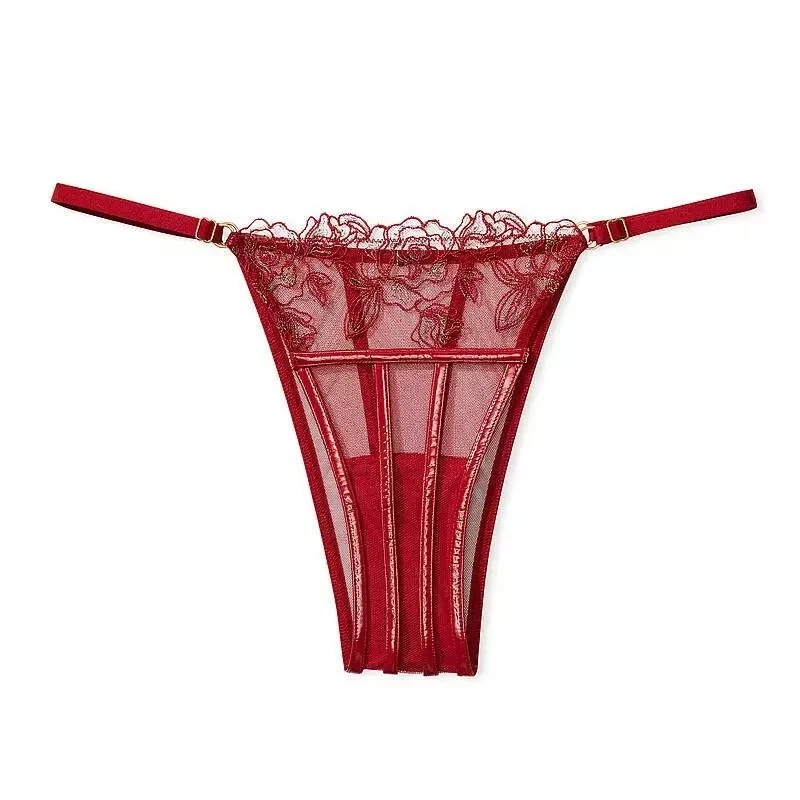 Victoria's Secret Nuevo con Etiquetas Midnight Affair Pequeña Laca Roja Brasileña Descarada Panty Foto 3 de 4