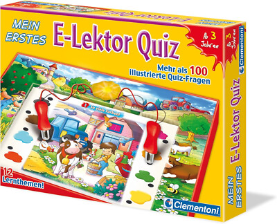 Clementoni Mein erstes E-Lektor Quiz - interaktives Lernspielzeug