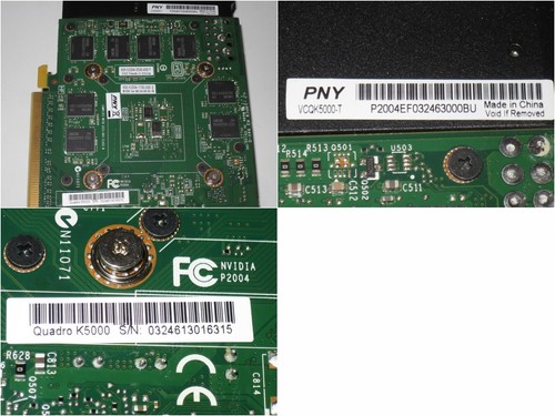 PNY NVIDIA QUADRO K5000 4GB GDDR5 256 bit PCIe 2.0 x16 GPU warranty 90-day - Picture 7 of 8