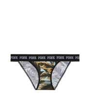 Victoria's Secret PINK Logo Bikini Panty Green Palm