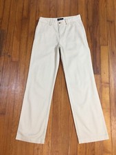 POLO RALPH LAUREN BEIGE PANTS BOYS TAG 14 ACTUAL SIZE 26W x 28L DRESS CASUAL VGC