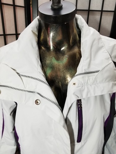 ZeroXposur Women's Winter Spring Jacket 3 In 1 Size Small White Black Purple - Picture 5 of 19