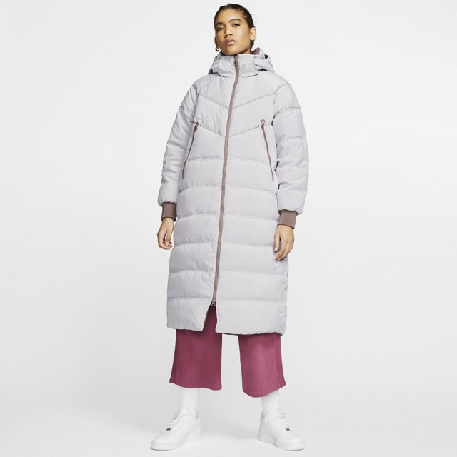 nike down fill jacket grey