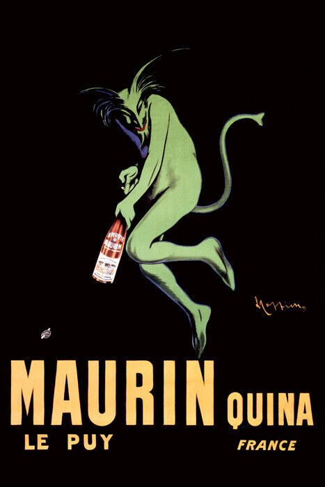 MAURIN QUINA LE PUY LIQUEUR GREEN DEVIL DRINK CAPPIELLO VINTAGE