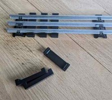 Snap on Railroad Ties for O Gauge Model Railroads Using Tubular Train Track